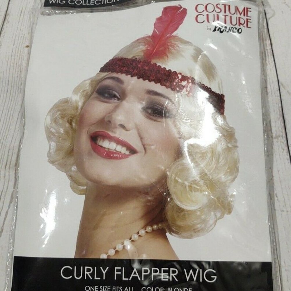 Curly Flapper Wig Blonde Costume Culture By Franco